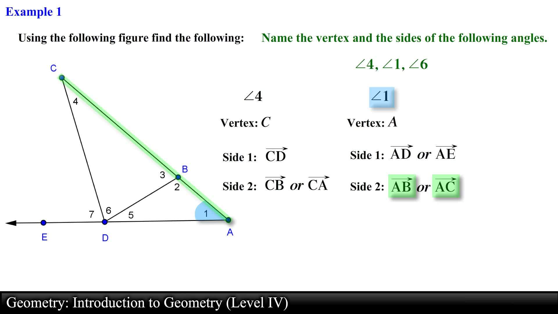 Geometry: Introduction to Geometry (Level 4 of 7)